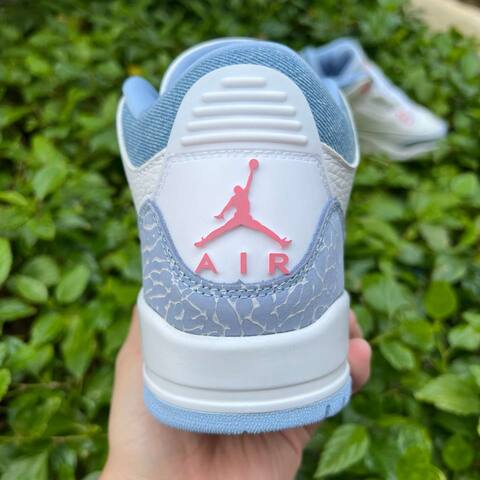 Jordan Air Jordan 3 Retro HQ0784-101 White Pink Blue EUR 41 Basketball Shoe - Men's (BS-87249)