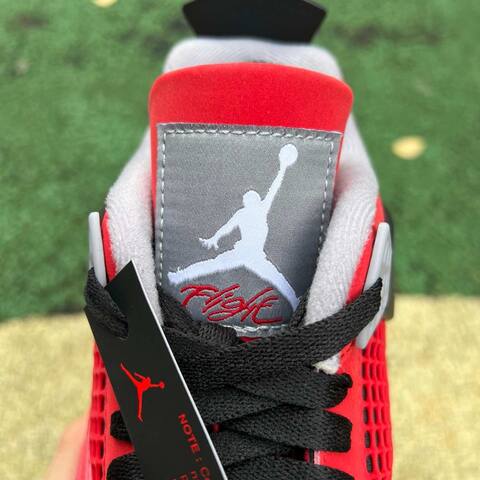 Jordan Air Jordan 4 Retro FQ8138-600 Fire Red White Black US 9 5 UK 8 5 EUR 43 Cm 27 5 Basketball Shoe - Men's (BS-87244)
