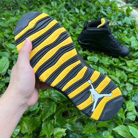 Jordan Air Jordan 10 Retro HOH HJ6779 001 Black Yellow EU 43 Basketball Shoe - Men's (BS-87067)
