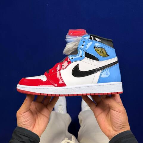 Jordan Air Jordan 1 High OG Fearless CK5666-100 White Black University Blue Red US 9 UK 8 EUR 42 5 Basketball Shoe - Men's (BS-87158)