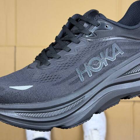 HOKA Bondi 9 Triple Black White Running Shoe Running Sneakers (BS-86914)