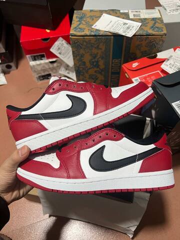 Jordan Air Jordan 1 Retro Low OG HQ6998 600 Varsity Red Black Summit White US 7 5 UK 6 5 BR 39 EUR 40 5 CM 25 5 Sneaker - Unisex (BS-87186)