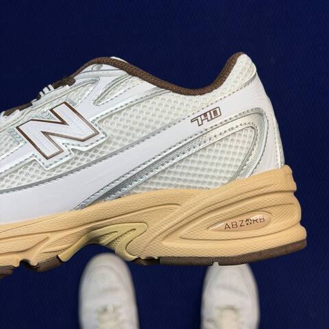 New Balance 740 U740IQ2 White Brown Beige Silver EU 38 Training Shoe - Women's (BS-87090)