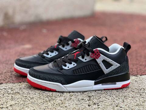 Jordan Spizike Low CNY FQ1759 009 Black Grey White Red EU 42 Basketball Shoe - Men's (BS-87280)