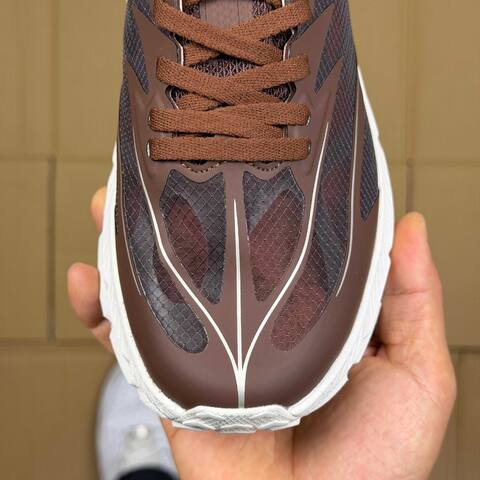 HOKA Mafate Speed 4 LITE Dark Brown White Trail Shoe Trail Running Sneakers (BS-86934)