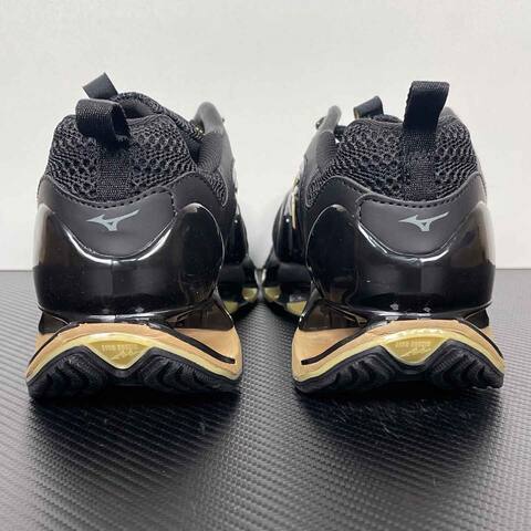 Mizuno Wave Prophecy LS Black Gold Running Shoe Running Sneakers (BS-86781)