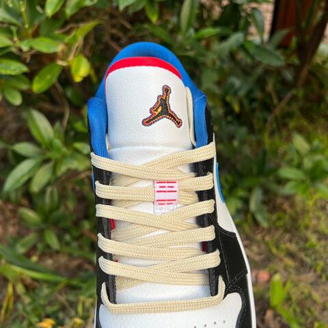 Jordan Air Jordan 1 Low SE FV3622 141 White Industrial Blue Black Red EU 41 Sneaker - Men's (BS-87173)