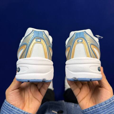 New Balance 740 U740HB2 White Gold Light Blue USA 8 UK 7 5 EUR 41 5 Training Shoe - Men's (BS-87097)