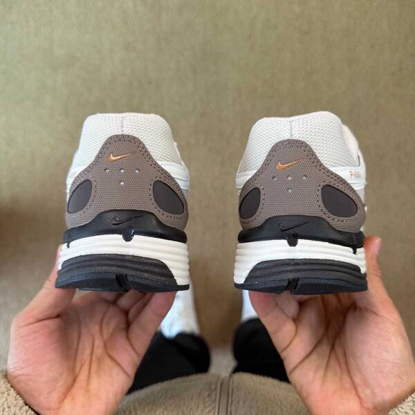 Nike P-6000 white/grey/brown with orange accents EU 40 running