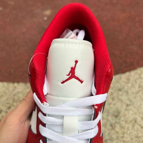 Jordan Air Jordan 1 Low 553558 166 White Red US 11 UK 10 BR 43 EUR 45 29 Cm Sneaker - Men's (BS-87196)