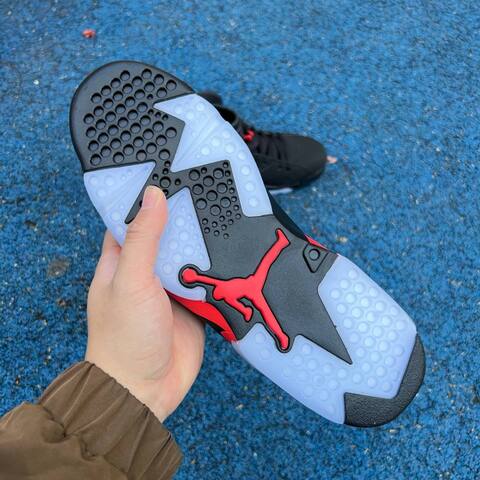 Jordan Air Jordan 6 Retro CT8529 001 Black Light Crimson EU 43 Basketball Shoe - Men's (BS-87306)