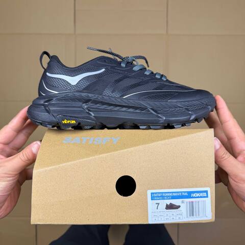 HOKA Mafate Speed 4 LITE Black Grey White Trail Shoe Trail Running Sneakers (BS-86937)