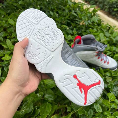 Jordan Air Jordan 9 Retro CT8019 162 White Fire Red Cool Grey EU 43 Basketball Shoe - Men's (BS-86736)