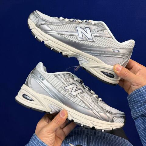 New Balance 740 U740GC2 Silver Off White Navy USA 8 UK 7 5 EUR 41 5 Training Shoe - Men's (BS-87088)