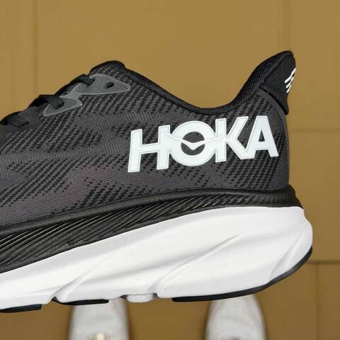 HOKA ONE ONE Clifton 9 Black White Running Shoe Running Sneakers (BS-86863)