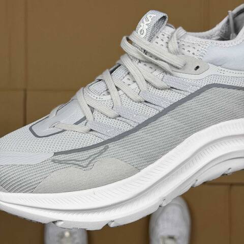 HOKA Kawana Light Grey White Running Shoe Running Sneakers (BS-86898)