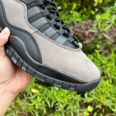 Jordan Air Jordan 10 Retro HJ6779 001 Charred Grey True Red Black US 9 5 UK 8 5 BR 41 EUR 43 Cm 27 5 Basketball Shoe - Men's (BS-87069)