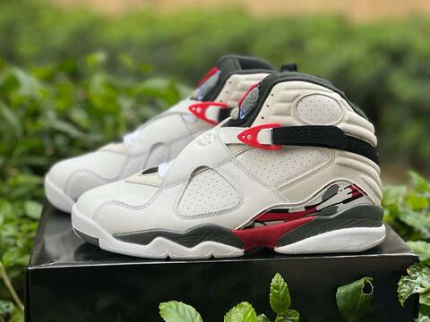 Jordan Air Jordan 8 Retro 305381 100 White Black True Red US 9 5 UK 8 5 BR 41 EUR 43 27 5 Cm Basketball Shoe - Men's (BS-87313)