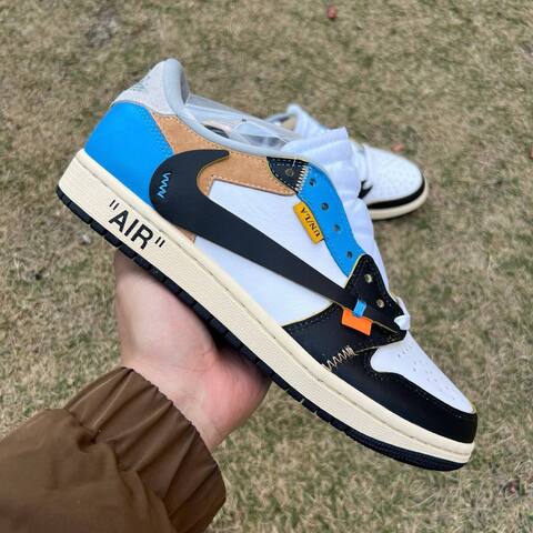 Jordan Air Jordan 1 Low OG SP XZ6868 006 White Blue EU 42 Sneaker - Men's (BS-87225)