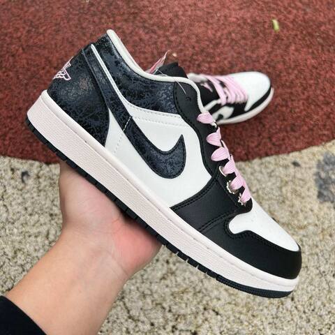 Jordan Air Jordan 1 Low II0595-001 Anthracite Iced Carmine Sail Black White Pink US 8 UK 7 BR 39 5 EUR 41 26cm Sneaker - Unisex (BS-87160)