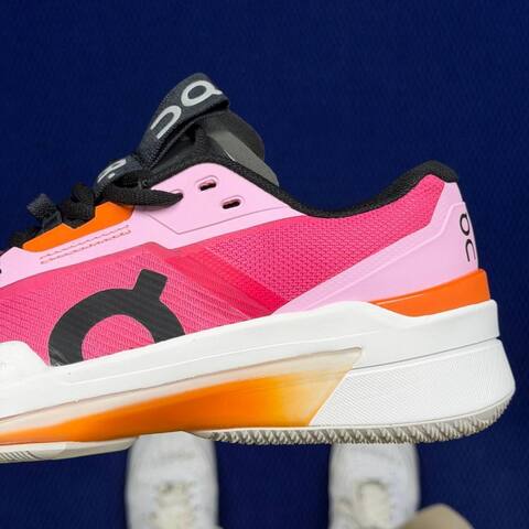 On Running The Roger Pro 7 MF30103606 Pink Orange Black White Tennis Shoe Casual Sneakers (BS-86755)