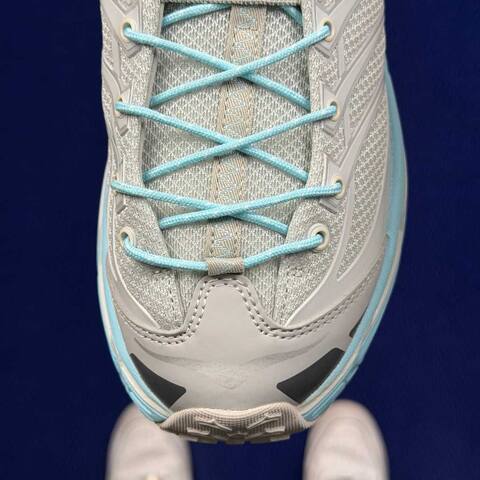 HOKA Mafate Three 2 Off White Light Blue Grey Trail Shoe Trail Running Sneakers (BS-86807)