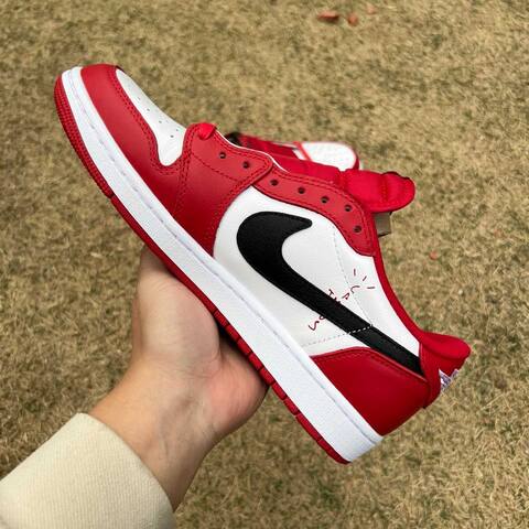 Jordan Air Jordan 1 Low OG SP DM7866 101 Red Black EU 42 Sneaker - Men's (BS-87201)