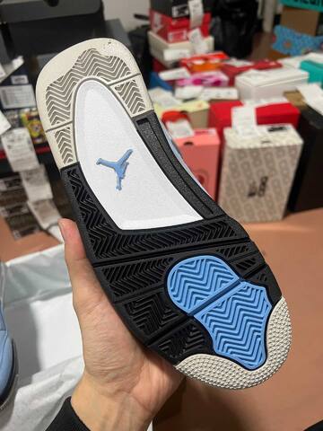 Jordan Air Jordan 4 Retro CT8527 400 University Blue Black Grey EUR 42 Basketball Shoe - Men's (BS-87266)