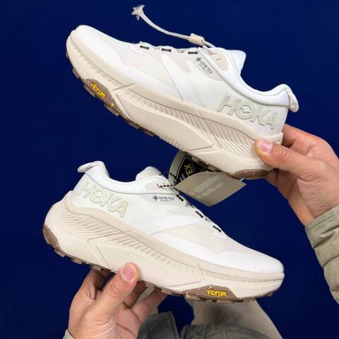 HOKA ONE ONE Transport GTX White Beige Light Blue Grey Olive Black Running Shoe Running Sneakers (BS-86834)