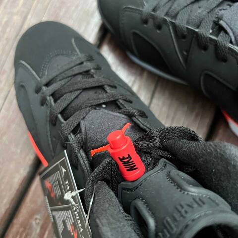 Jordan Air Jordan 6 Retro IQ1275 001 Black Light Crimson Infrared EUR 38 5 Basketball Shoe - Women's (BS-87305)