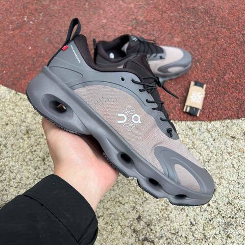 LOEWE x On Cloudsolo 3MF30664602 Grey Black US 8 5 EU 42 UK 8 JP 26 5 Running Shoe Running Sneakers - Men's (BS-86761)
