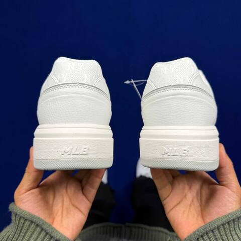 MLB Chunky Liner 3 White Light Grey Skate Shoe Skate Sneakers (BS-86802)