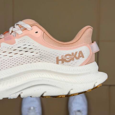 HOKA Kawana 2 Cream Light Peach Off White Running Shoe Running Sneakers (BS-86918)