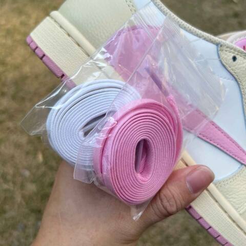 Jordan Air Jordan 1 Low OG SP IQ7604 100 Travis Scott Sail Military Pink Rice EU 42 Sneaker - Men's (BS-87210)