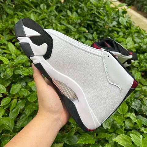 Jordan Air Jordan 14 Retro 487471-160 White Red Black EUR 43 Basketball Shoe - Men's (BS-87329)