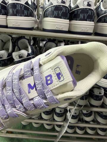 MLB Chunky Liner 3 ASXM046 White Purple Sneaker Casual