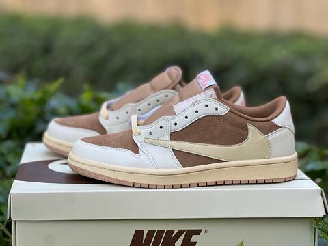 Jordan Air Jordan 1 Low OG SP DM7866 106 White Light Khaki Brown Pink USA 7 EURO 40 UK 6 25 Cm Sneaker - Men's (BS-87240)