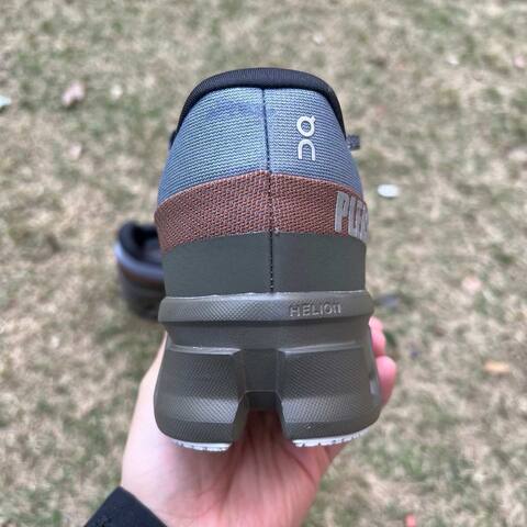 On Cloudmonster 2 PLS TL 3MF10493192 Mist Blue Olive Brown White US 8 EU 41 UK 7 5 JP 26 Running Shoe Running Sneakers - Men's (BS-86986)