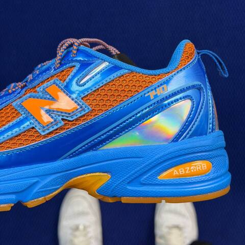 New Balance 740 U740CB2 Blue Orange Iridescent Gum USA 6 5 UK 6 EUR 39 5 Training Shoe - Women's (BS-87101)
