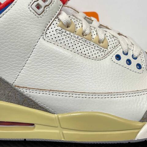 Jordan Air Jordan 3 Retro OG SP IB1482 100 White Black Sport Royal Red US 8 5 UK 7 5 EUR 42 26 5cm Basketball Shoe - Men's (BS-87342)
