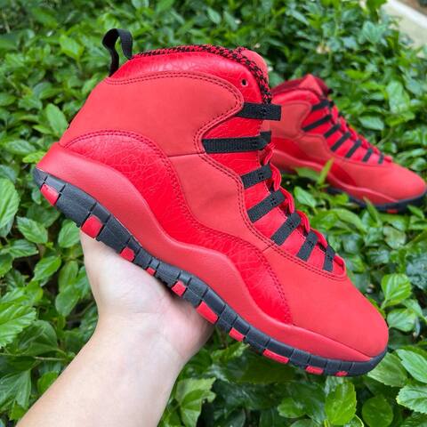 Jordan Air Jordan 10 Retro HOH AJ9100 625 University Red Black EU 43 Basketball Shoe - Men's (BS-87066)