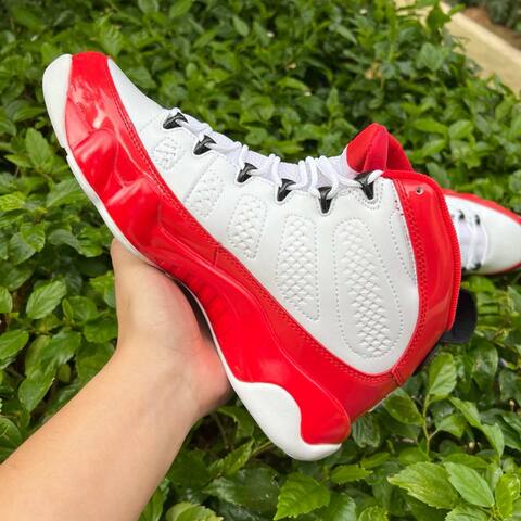 Jordan Air Jordan 9 Retro 302370 160 White Red Black US 9 5 UK 8 5 BR 41 EUR 43 27 5cm Basketball Shoe - Men's (BS-86738)