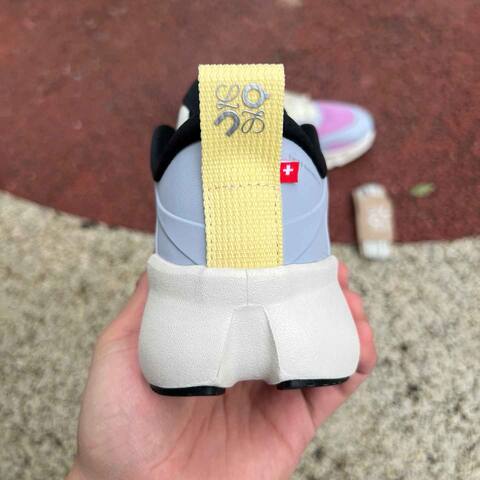 On Cloudsolo 3WF30600665 Grey Purple Cream US 6 EU 37 UK 4 JP 23 Running Shoe Running Sneakers - Women's (BS-86764)