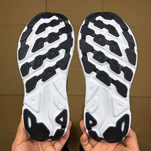 HOKA ONE ONE Clifton 9 Black White Copper Running Shoe Running Sneakers (BS-86870)