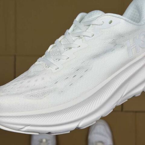 HOKA Clifton 9 All White Running Shoe Running Sneakers (BS-86866)