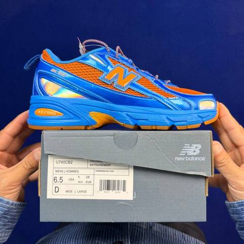 New Balance 740 U740CB2 Blue Orange Iridescent Gum USA 6 5 UK 6 EUR 39 5 Training Shoe - Women's (BS-87101)