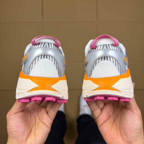 HOKA ONE ONE Mafate Speed 2 White Grey Orange Pink Trail Shoe Trail Running Sneakers (BS-86890)