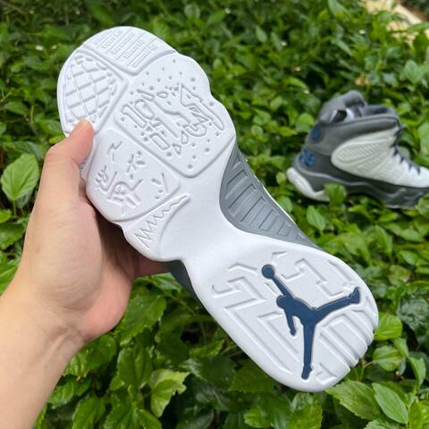 Jordan Air Jordan 9 Retro HV4794 100 White French Blue Flint Grey EU 42 5 Basketball Shoe - Men's (BS-86735)