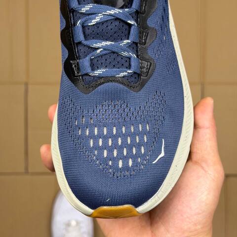 HOKA Kawana 2 Navy Blue Black White Gum Running Shoe Running Sneakers (BS-86920)