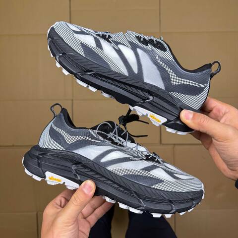 HOKA Mafate Speed 4 LITE Black White Trail Shoe Trail Running Sneakers (BS-86939)